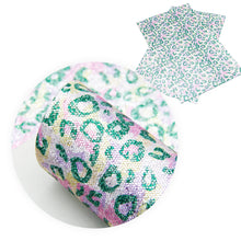 Load image into Gallery viewer, Leopard Sequin Glitter Faux Leather - 7 Colors Available
