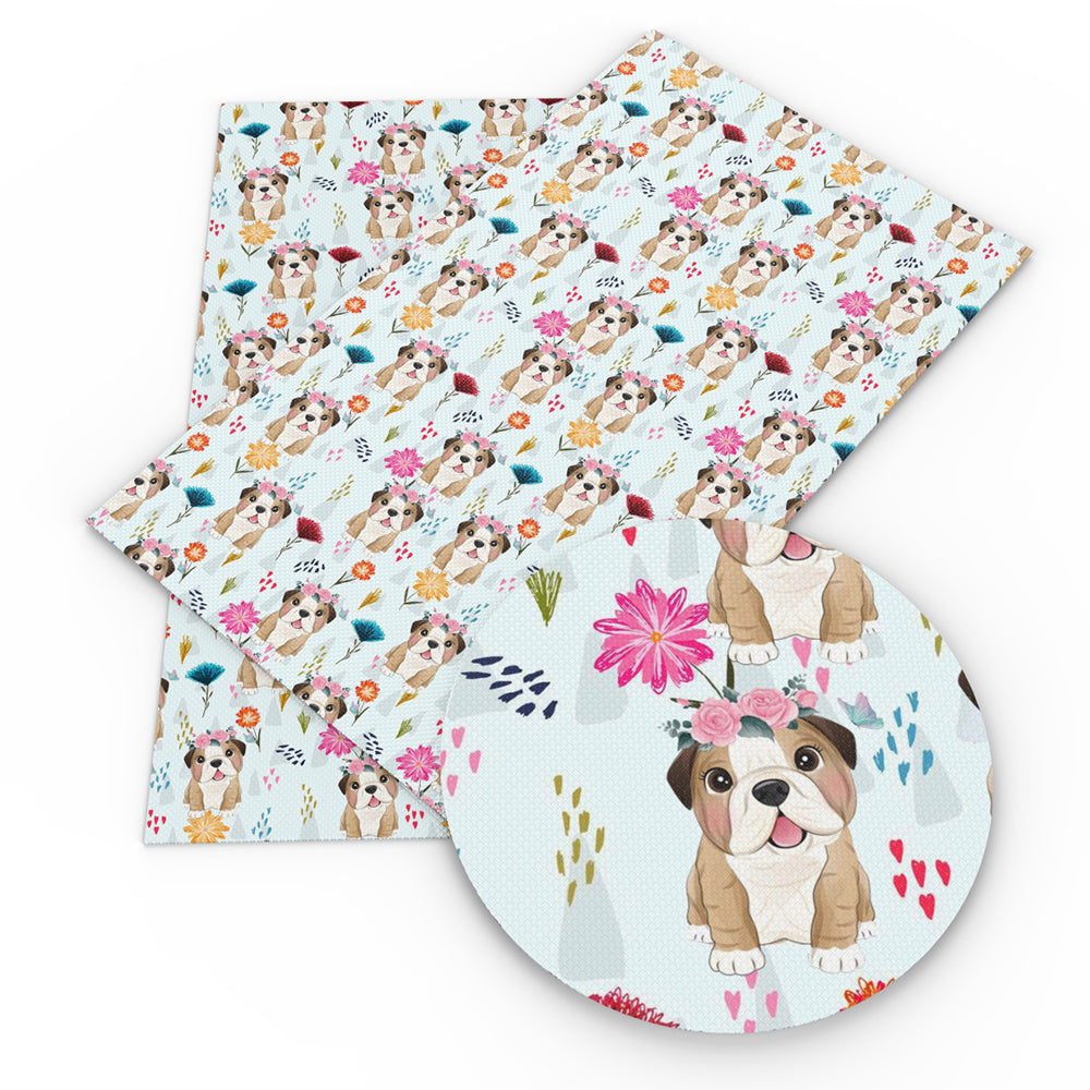 Puppy Luv Printed Vegan Leather Sheet – Faux Leather for Crafting