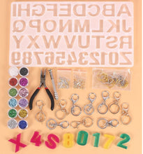Load image into Gallery viewer, 117 Piece Alphabet Key Chain Mold Kit
