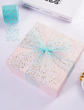 Load image into Gallery viewer, Metallic Star Tulle - Aqua
