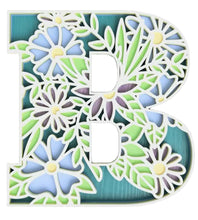 Load image into Gallery viewer, Wildflower Layered Wooden Alphabet Letters
