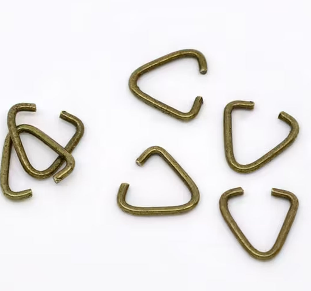 Bronze Triangle Jump Rings – Indi & Oak