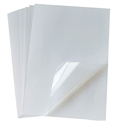 Premium Printable Clear Self-Adhesive Vinyl – Pack of 10 Transparent I ...