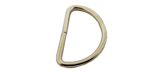 D-Rings – Pack of 25 Metal Non-Welded Semi-Circle Rings for Craft Proj ...