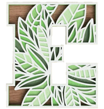 Load image into Gallery viewer, Botanical Layered Wooden Alphabet Letters
