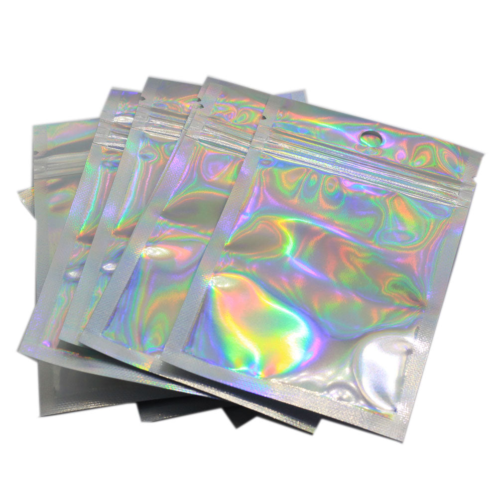 Iridescent Holographic Zip lock Bags