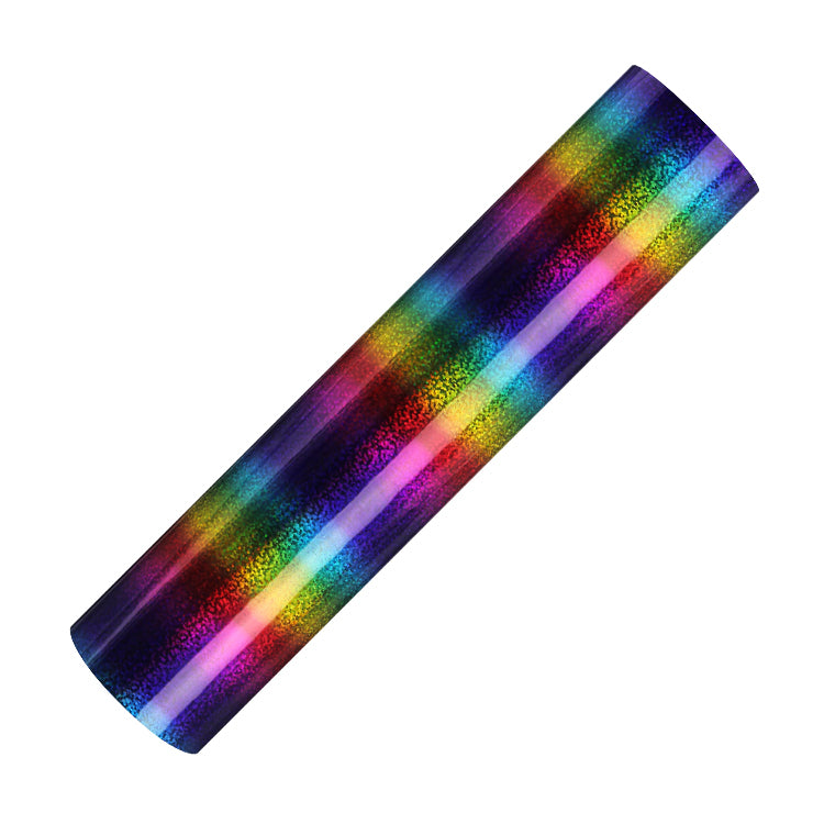 Holographic Adhesive Rainbow Vinyl - Sparkle Dot