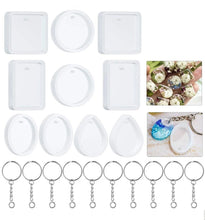 Load image into Gallery viewer, 20 Piece Pendant Mold Key Chain Kit
