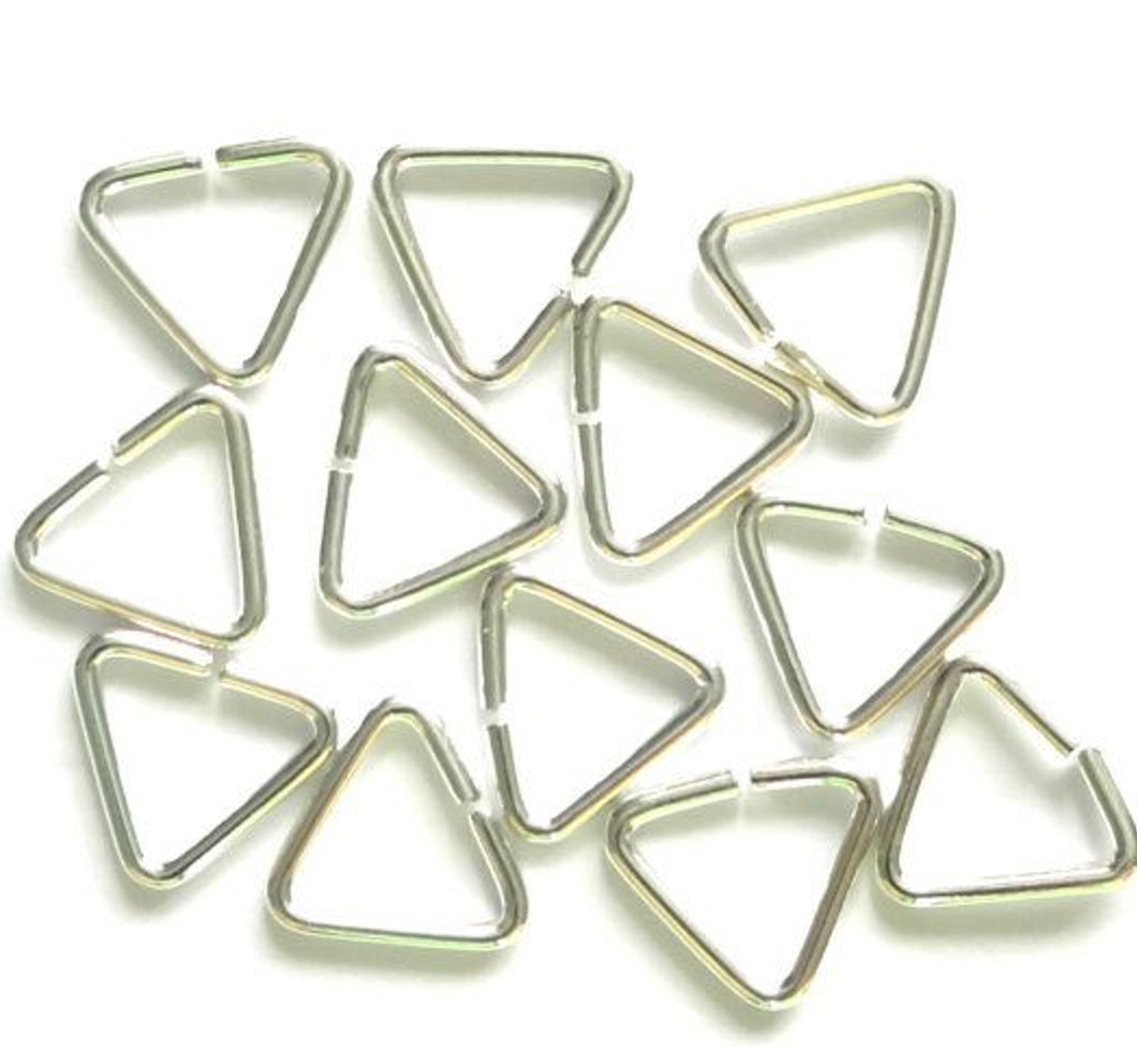 Silver Triangle Jump Rings