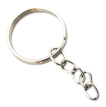 Load image into Gallery viewer, 20 mm Silver Split Ring with Chain
