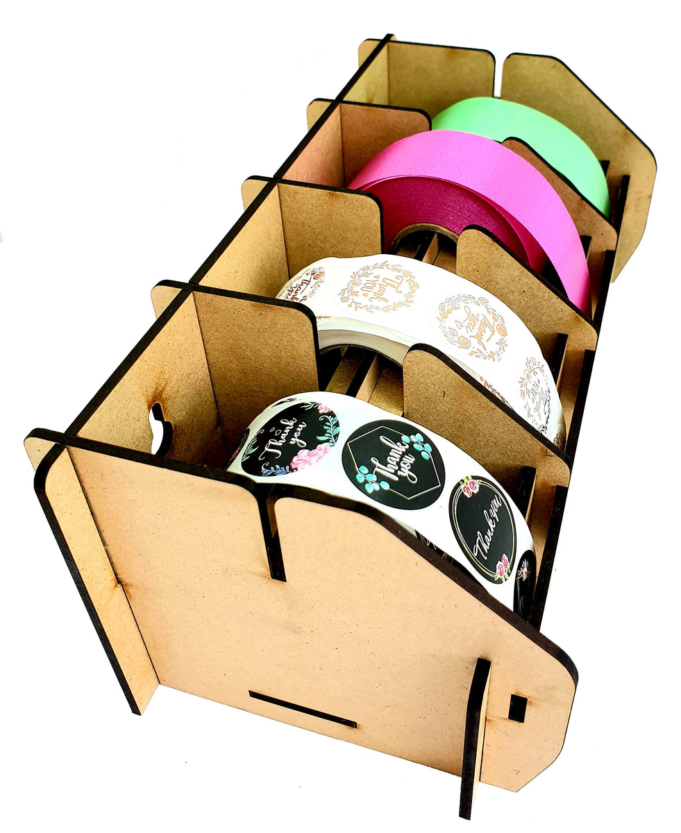 Ribbon & Sticker Storage Hub – Organize Stickers & Ribbons for Crafts ...