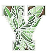 Load image into Gallery viewer, Botanical Layered Wooden Alphabet Letters

