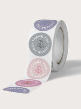 Load image into Gallery viewer, Pastel Thank You Sticker Roll
