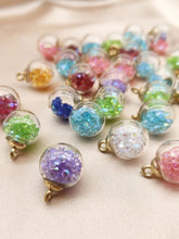 Load image into Gallery viewer, Rhinestone Detail Clear Ball Pendant
